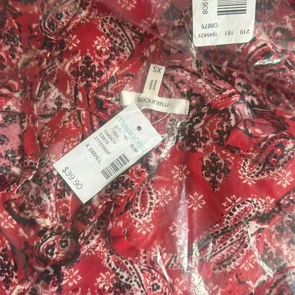 Maurice’s Women’s Paisley Halter Midi Dress - Picture 3 of 6